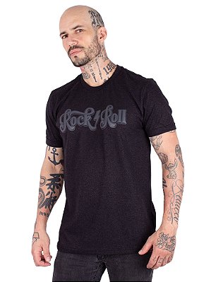Camiseta Rock And Roll - Preta Jaguar
