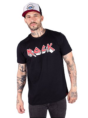 Camiseta Rock Iron - Preta