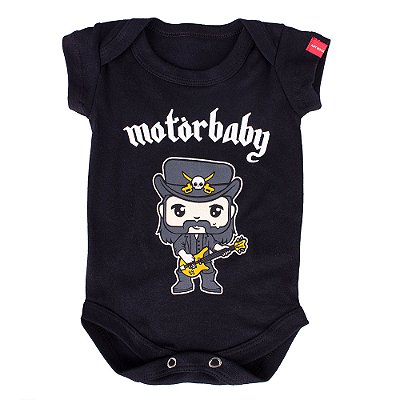 Body Bebê Motorhead Baby Preta