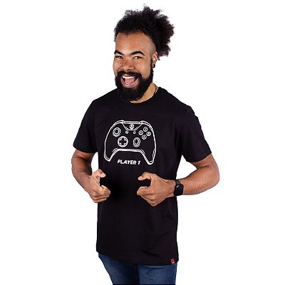 Camiseta Xbox Player 1 Preta.