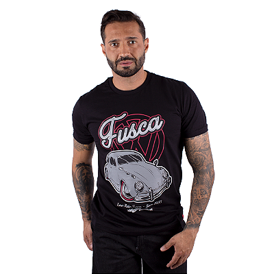 Camiseta Fusca Low Rider Preta.