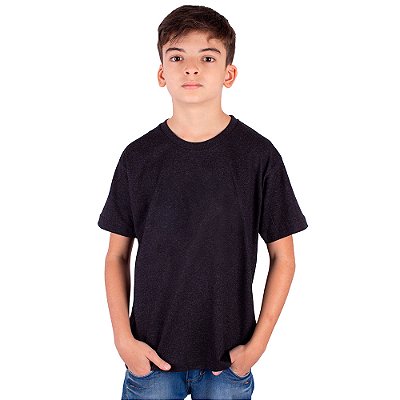 Camiseta Juvenil Basica Premium Preta Jaguar