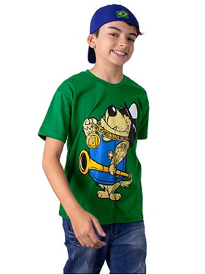Camiseta Juvenil Brasil MC Medalha Verde