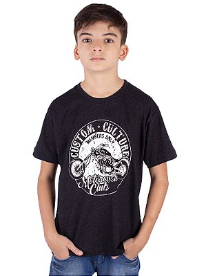 Camiseta Juvenil Moto Members Preto Jaguar