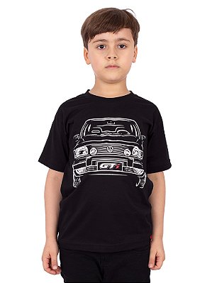 Camiseta Juvenil Gol Quadrado Preta