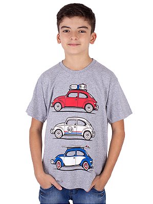 Camiseta Juvenil Fusca Trip Mescla