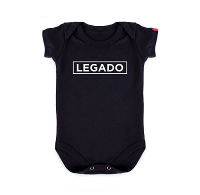 Body Bebê Eu Sou o Legado - Preto