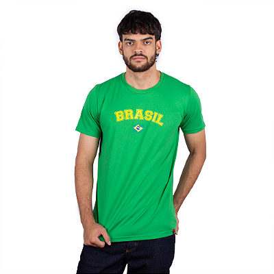 Camiseta Brasil Clássico - Verde.