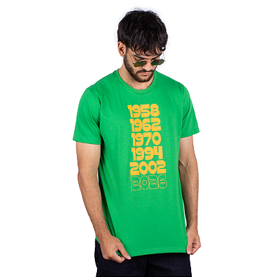 Camiseta Brasil Torcida Agora Vai - Verde.