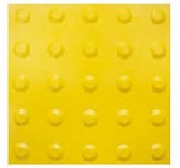 Piso Tátil Alerta 5mm x 25cm x 25cm ( Kit com 5 pçs ) Amarelo