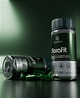 FloraFit - Probióticos para Emagrecer-Saúde Intestinal- Reduz Inchaço Abdominal - 2 Potes