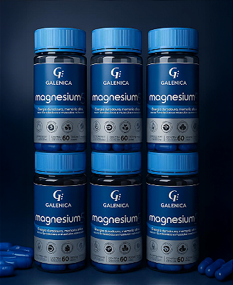 Magnesium 5 - Magnesium 5 - 5 Formas de Magnésio-Solução Completa para Corpo e Mente-com Magnésio Treonato - Pack com 6 Potes