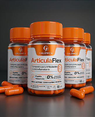 ArticulaFlex - Anti-Inflamatório Natural e Regenerador de Articulações-4 potes