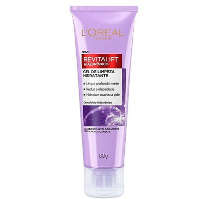 Gel de Limpeza Anti-idade L'Oréal Paris Revitalift Hialurônico 80g