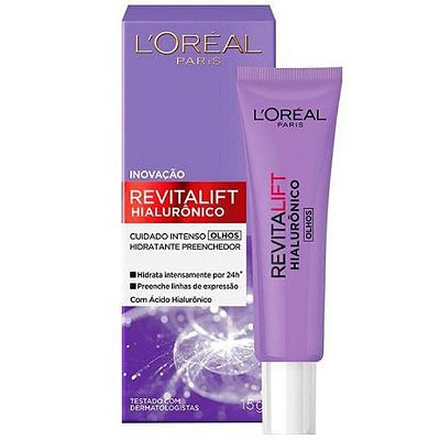 Creme Hidratante para Olhos Anti-idade L'Oréal Paris Revitalift Hialurônico, 15g
