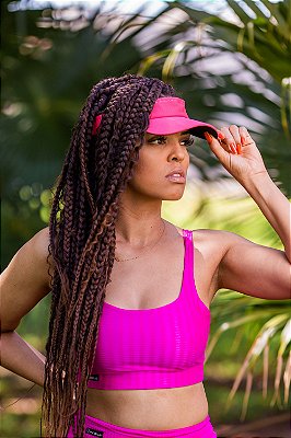 Viseira feminina rosa - PORLE