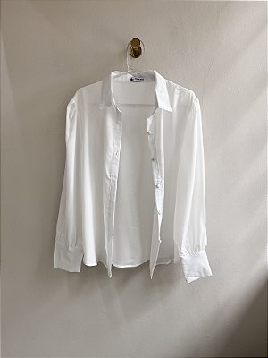 Camisa branca manga longa - PORLE