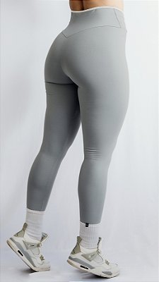 Legging Urban empina bumbum cinza alpino suplex de poliamida - PORLE