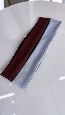 Faixa de cabelo cinza / marrom coleção aesthetic