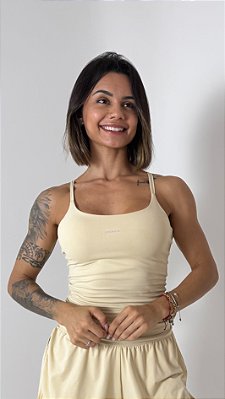 Regata flow poliamida alcinha pérola - PORLE