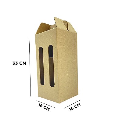 CAIXA DE VINHO - 16x16x33