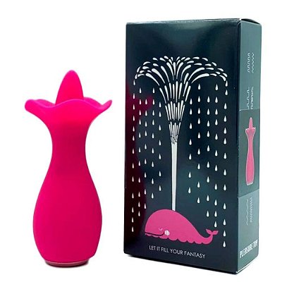 Vibrador Estimulador De Clitóris Com Língua Mágica Recarregável 10 Modos De Vibração 12,3 X 5 Cm | Cor: Rosa