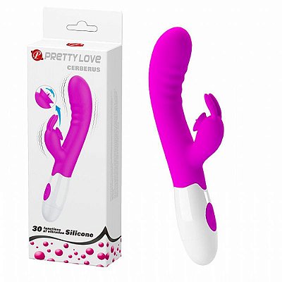 PRETTY LOVE CERBERUS - Vibrador Estimulador Ponto G Com Língua No Estimulador Clitoriano 30 Modos de Vibração, A Prova D