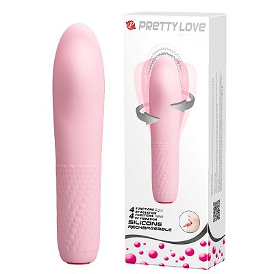 Vibrador Rotativo E Estimulador de Ponto G - PRETTY LOVE BURKE