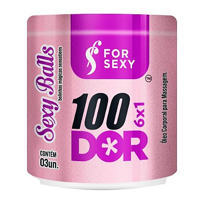 Bolinha Explosiva 100 Dor  6x1 Para Uso Anal - For Sexy