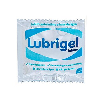 Lubrificante Intimo A Base de Agua em Sachê 5 Gramas - Lubrigel