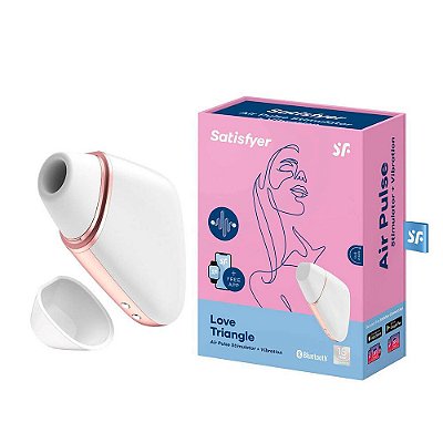 Sugador de Clitóris Com Controle por Aplicativo - SATISFYER LOVE TRIANGLE.