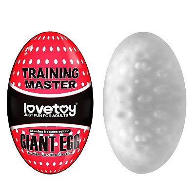 LOVETOY GIANT EGG STAMINA NODULES EDITION - Masturbador Masculino Em Forma De Ovo Com Textura Interna