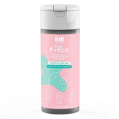 INTT COSMÉTICOS WELLNESS FEEL FRESH - Sabonete Líquido Íntimo 100 Ml | Sabor: Morango