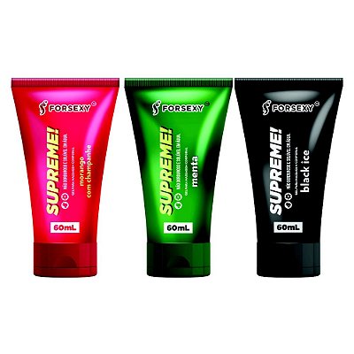 Gel Lubrificante Íntimo Aromático Sabores Supreme 60 ml - FOR SEXY