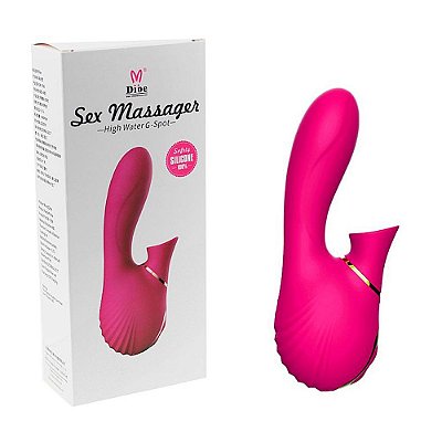 Vibrador de Ponto G e Clítoris Com Pulsação - DIBE SEX MASSAGER.