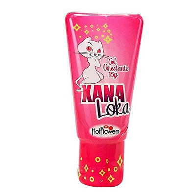 Gel Xana Loka Excitante Feminino com Sensação Aquecimento Pequenas Vibraçoes 15 G  HOT FLOWERS