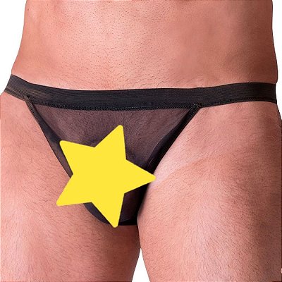 Cueca em Tule Transparente com Elástico Tamanho Único - Sexy Fantasy