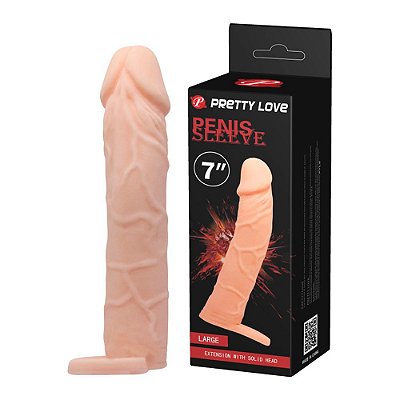 Capa Peniana Extensora e Anel Escrotal - Pretty Love Penis Sleeve