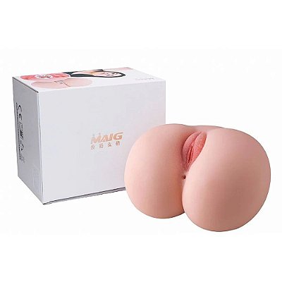 Maig - Masturbador Masculino com Forma de Bunda Realística em Cyberskin com Vagina e Ânus Penetráveis