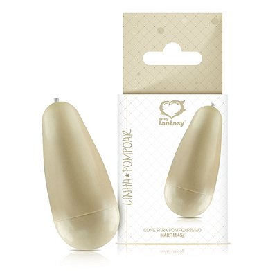 Cone para Pompoarismo Marfim 45G Cordinha Silicone  - Sexy Fantasy