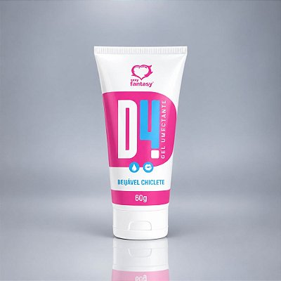 Gel Lubrificante Íntimo Beijável Chiclete 60g – Aqua Gel D4 Sexy Fantasy