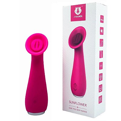 Vibrador Estimulador De Clitóris Com Cerdas -S-HANDE SUNFLOWER.