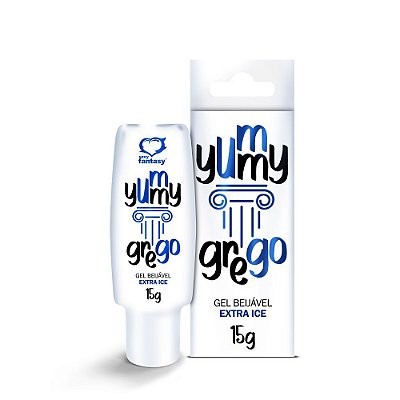 Yummy Gel Extra Ice Beijável Beijo Grego 15g  Sexy Fantasy