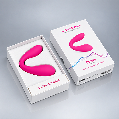 Vibrador Duplo Lovense Quake Dolce por Aplicativo Controle À Distância Luxo – Ponto G e Clitóris