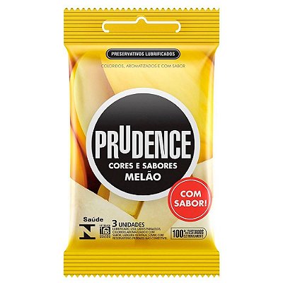 PRUDENCE CORES E SABORES - O Primeiro Preservativo com Aroma, Cor e Sabor de Verdade SABOR: MELÃO