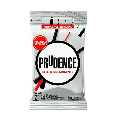 PRUDENCE - Preservativo com Efeito Retardante - 3 UNIDADES