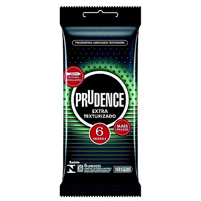 Prudence - Preservativo Extra Texturizado - 6 Unidades