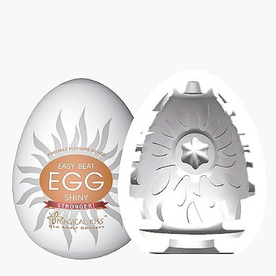 Masturbador Masculino Formato De Ovo Ondulações - MAGICAL KISS EGG SHINY