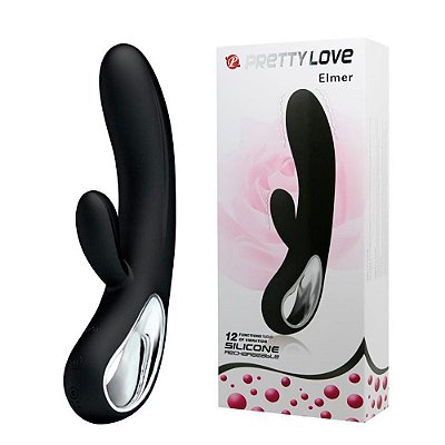 Vibrador Estimulador de Clitóris e Ponto G 12 Modos Vibração - Pretty Love Elmer