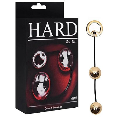 Bolinha de Metal Ben-wa 2 unidades 30g Dourada - HARD